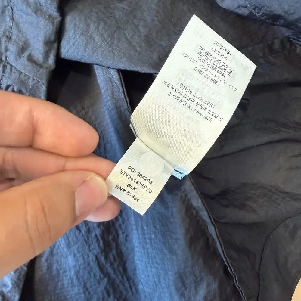 Patagonia Houdini Jacket Women's Small Lightweight Running Full Zip Windbreaker